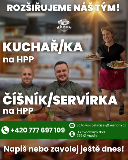 ROZ&Scaron;IŘUJEME N&Aacute;&Scaron; T&Yacute;M!